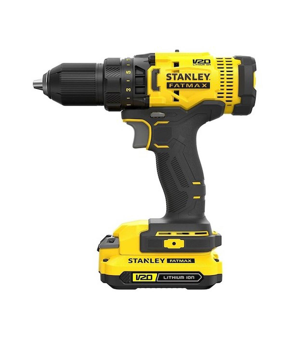 Stanley SCD700D2K 18V 2.0Ah Li-Ion Çift Akülü Matkap