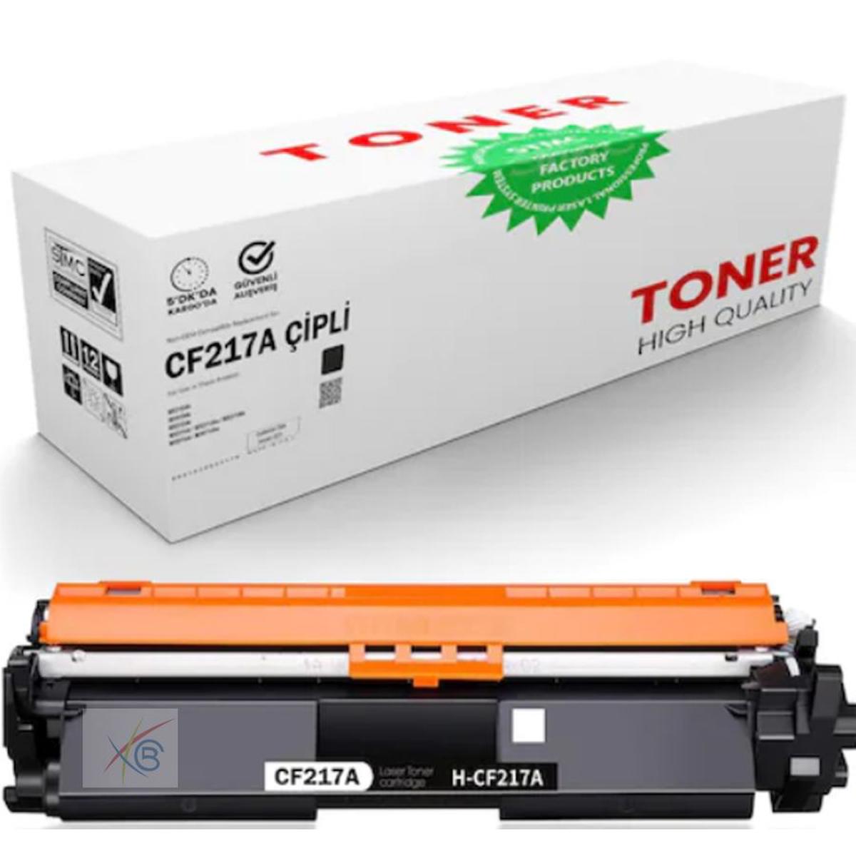 HP CF217A (17A) Muadil Siyah Toner M102/M130 (CHİPLİ) (2 K)