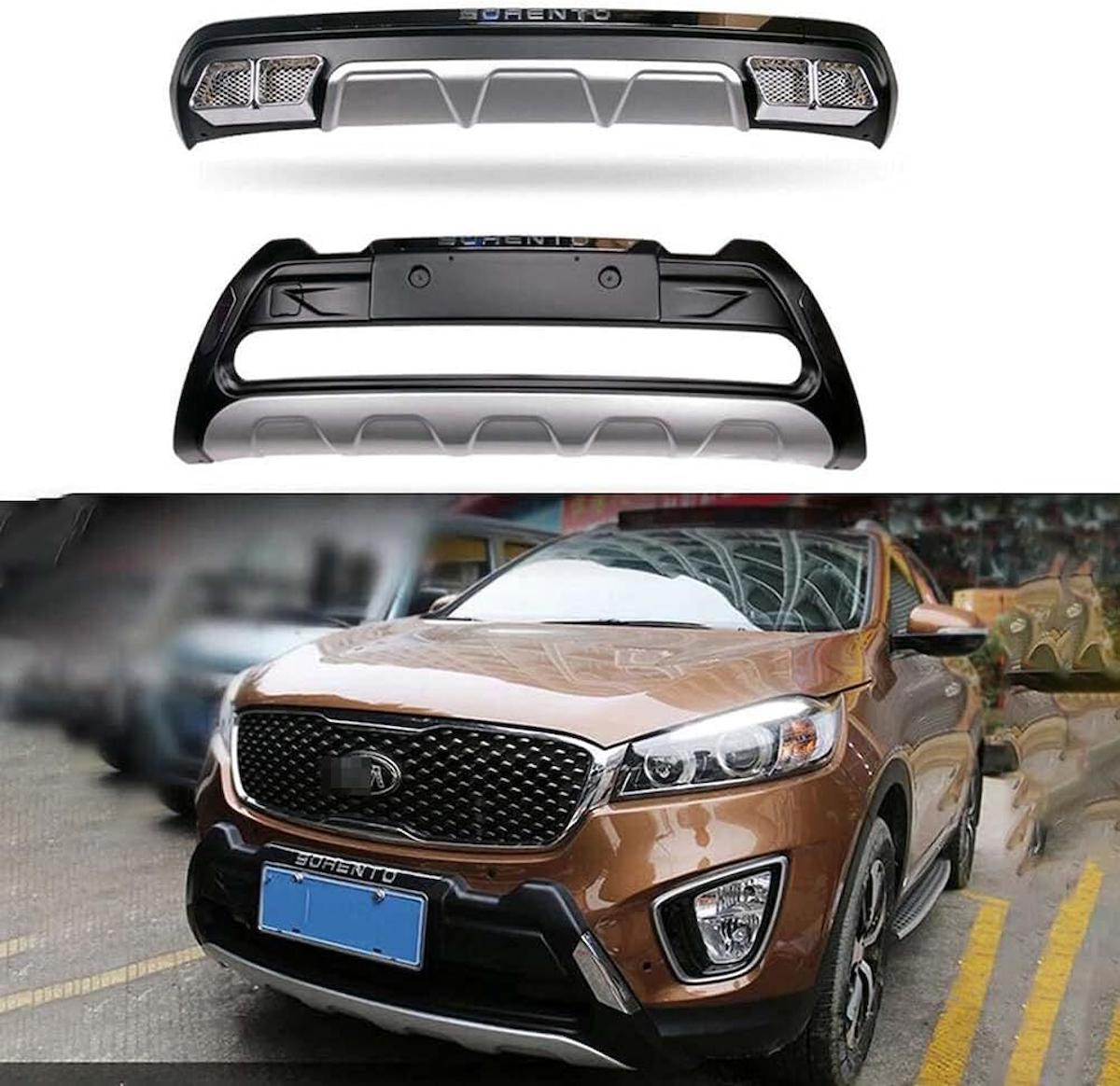 Kia Sorento ön ve arka koruma difüzör 2015-2019 arası modellere uyumlu