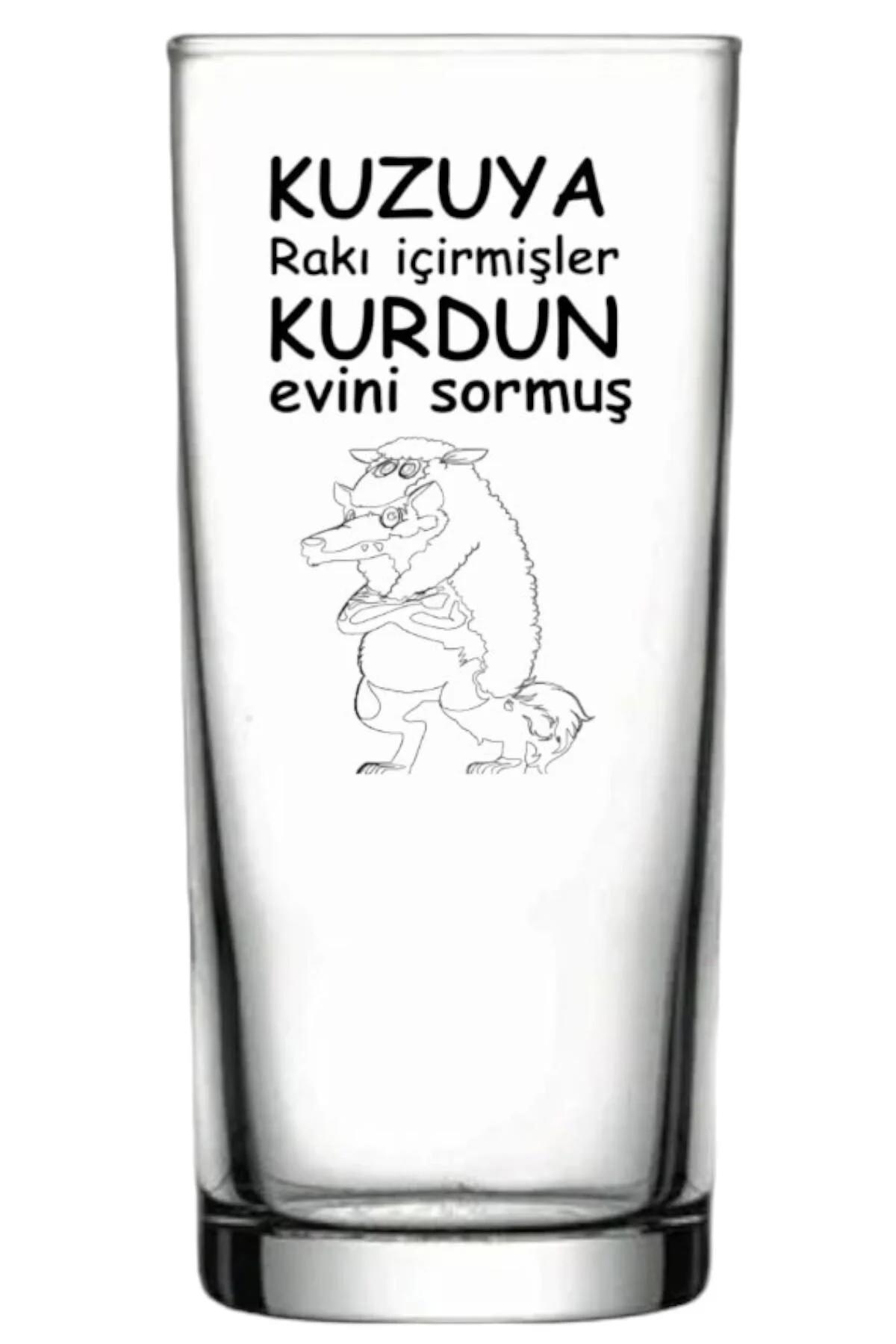 BASKILI RAKI BARDAĞI