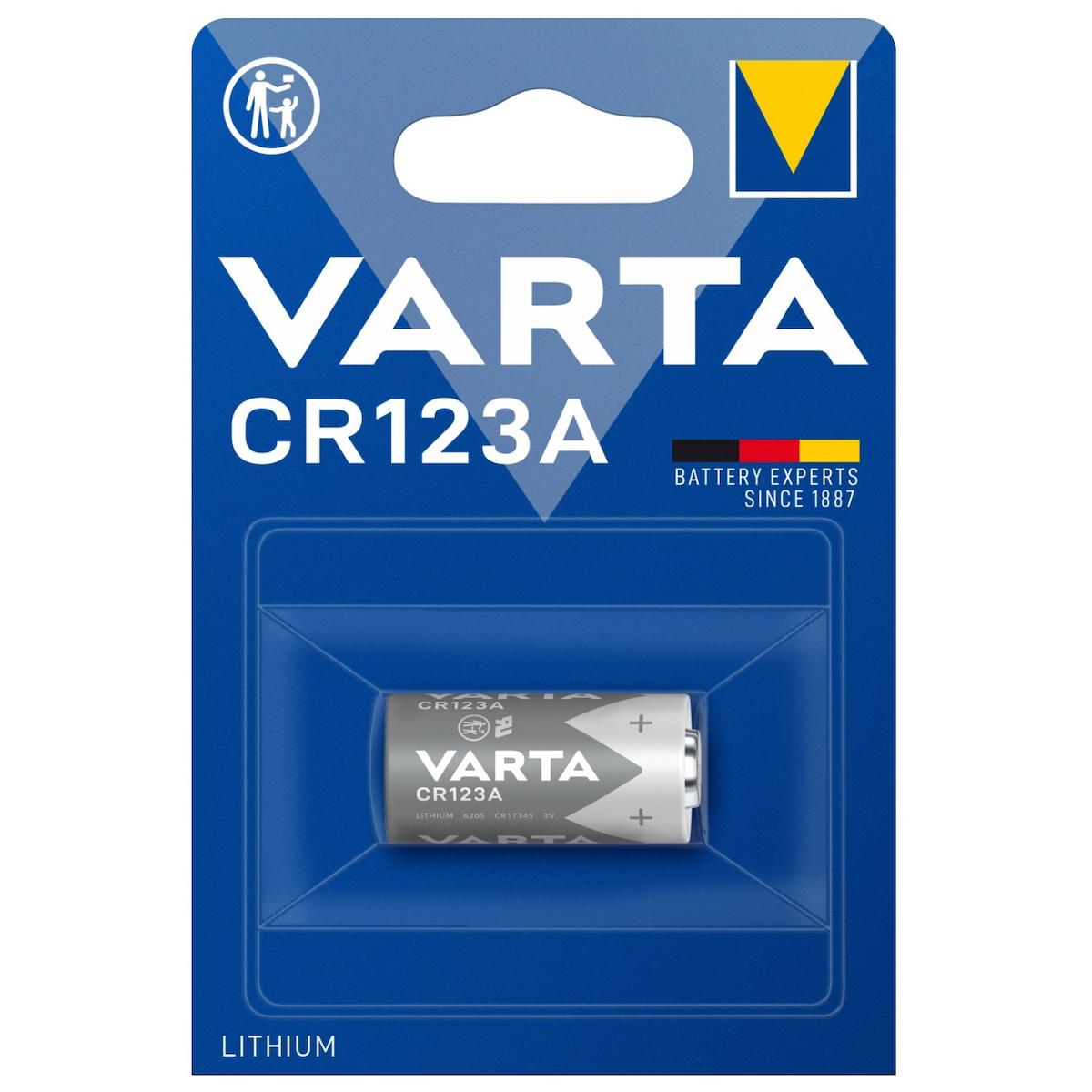 VARTA CR123A 3 VOLT LİTYUM PİL TEKLİ PAKET FİYAT (4324)