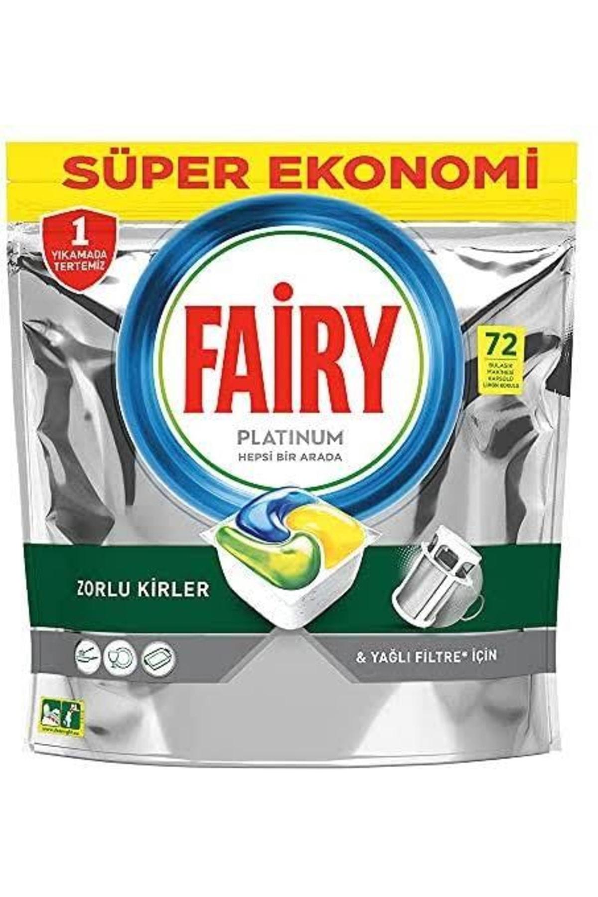 Fairy Platinum Bulaşık Makinesi Tableti 72 li