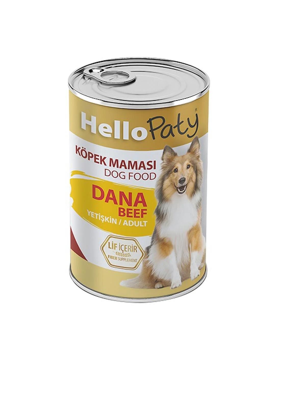 HELLO PATY YETİŞKİN KUZU ETLI KÖPEK KONSERVE MAMASI 12 ADET X 415 GR