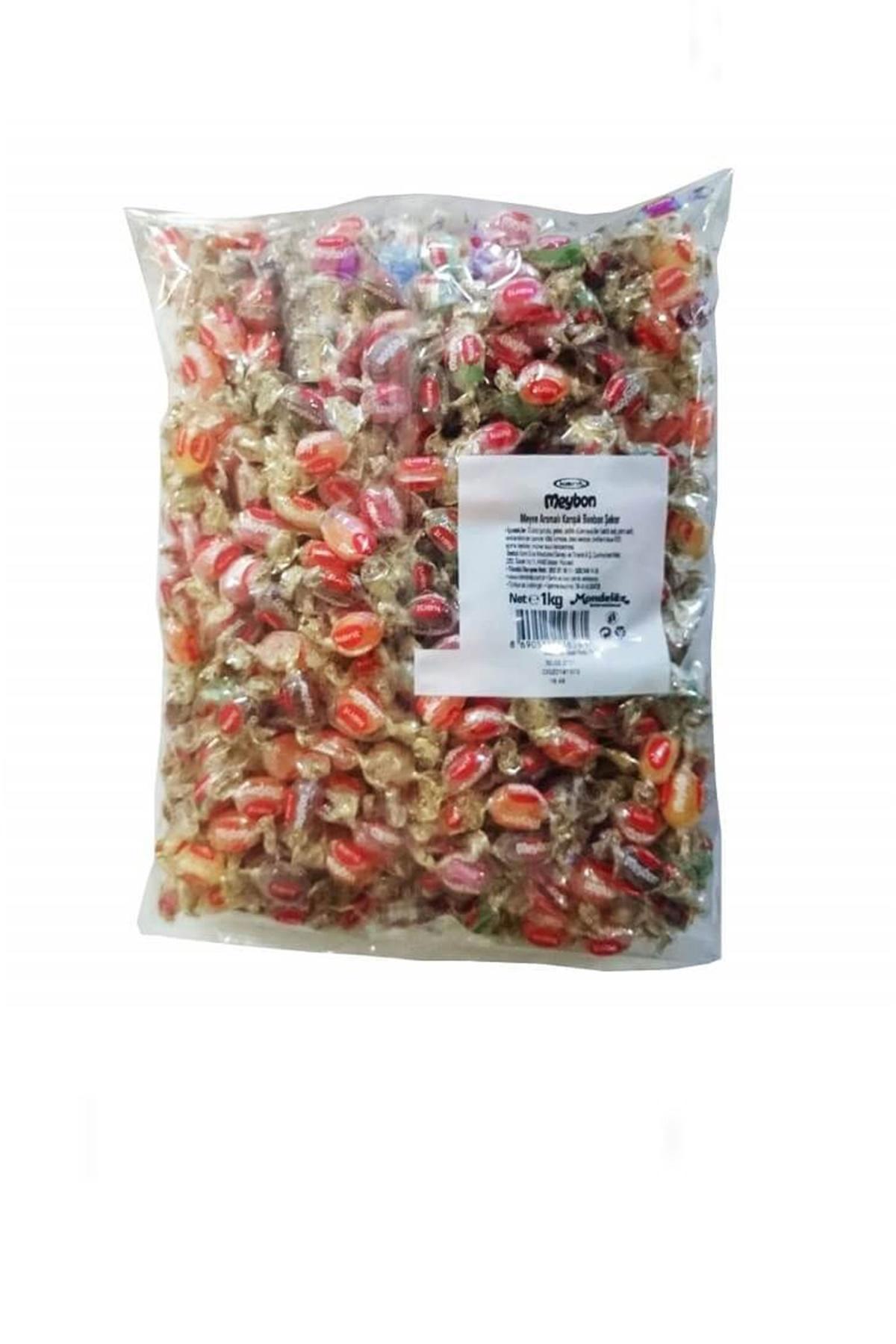 Kent Meybon Meyve Aromalı Karışık Mini Bonbon Şeker 1 Kg.