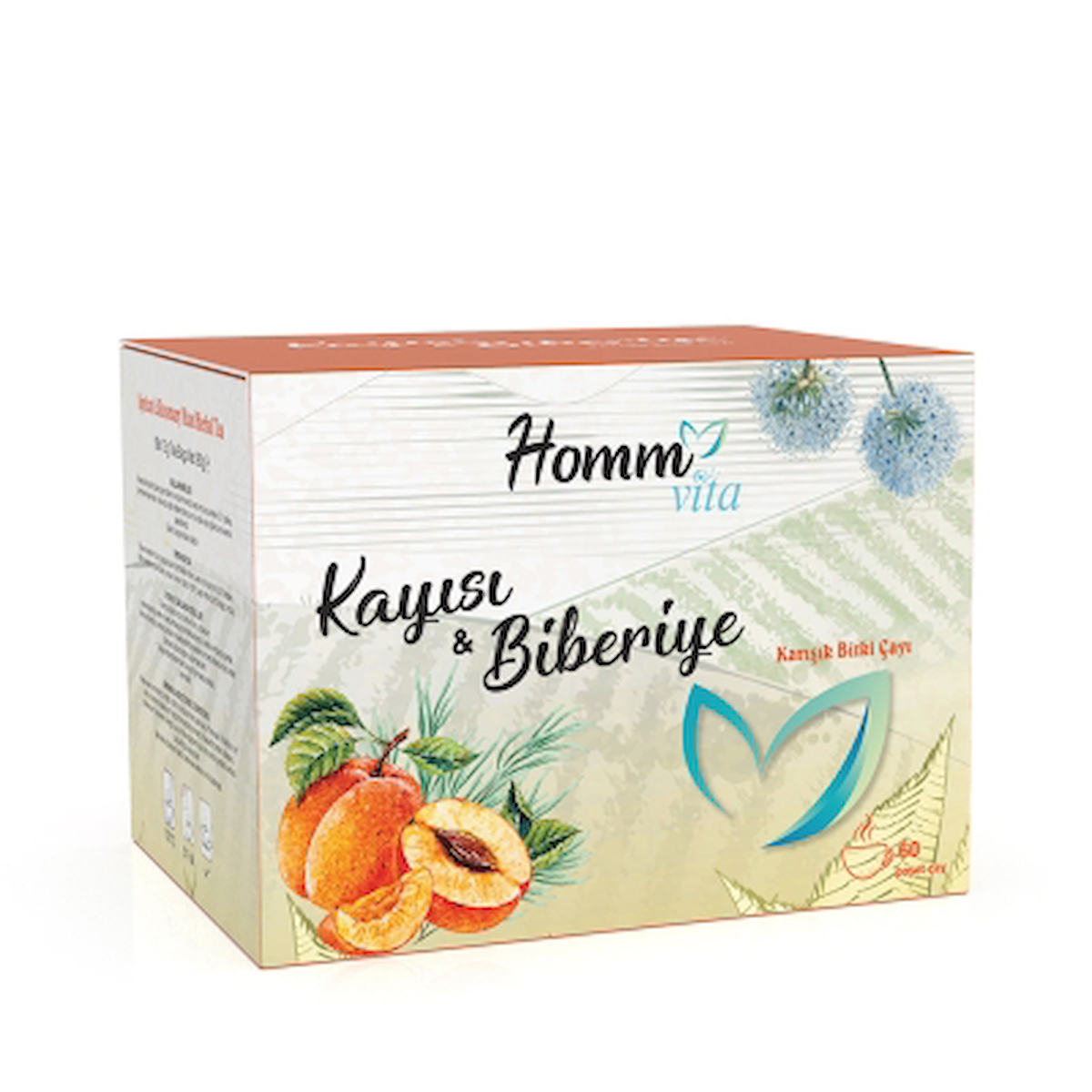 HOMM VİTA KAYISI & BiBERİYE ÇAYİ 1,5 X 60 Adet Net: 90 gr. 