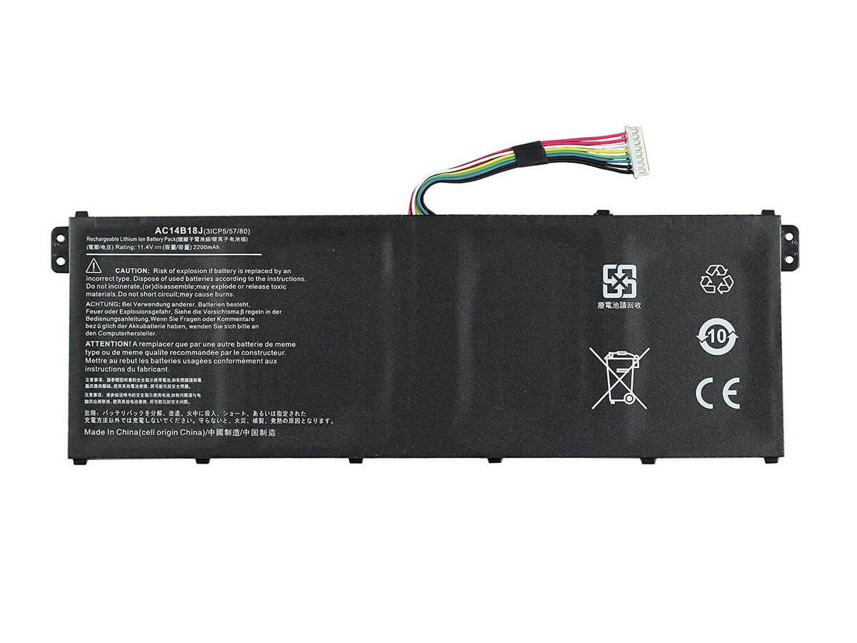 Acer Aspire ES1-520, ES1-533, AC14B13J Batarya ile Uyumlu  Pil