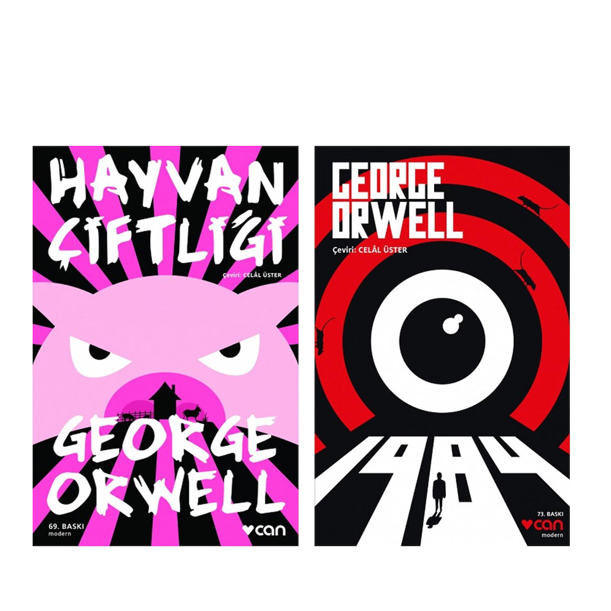 Can Yayınları George Orwell Hayvan Çiftliği ve 1984 Seti 2 Kitap