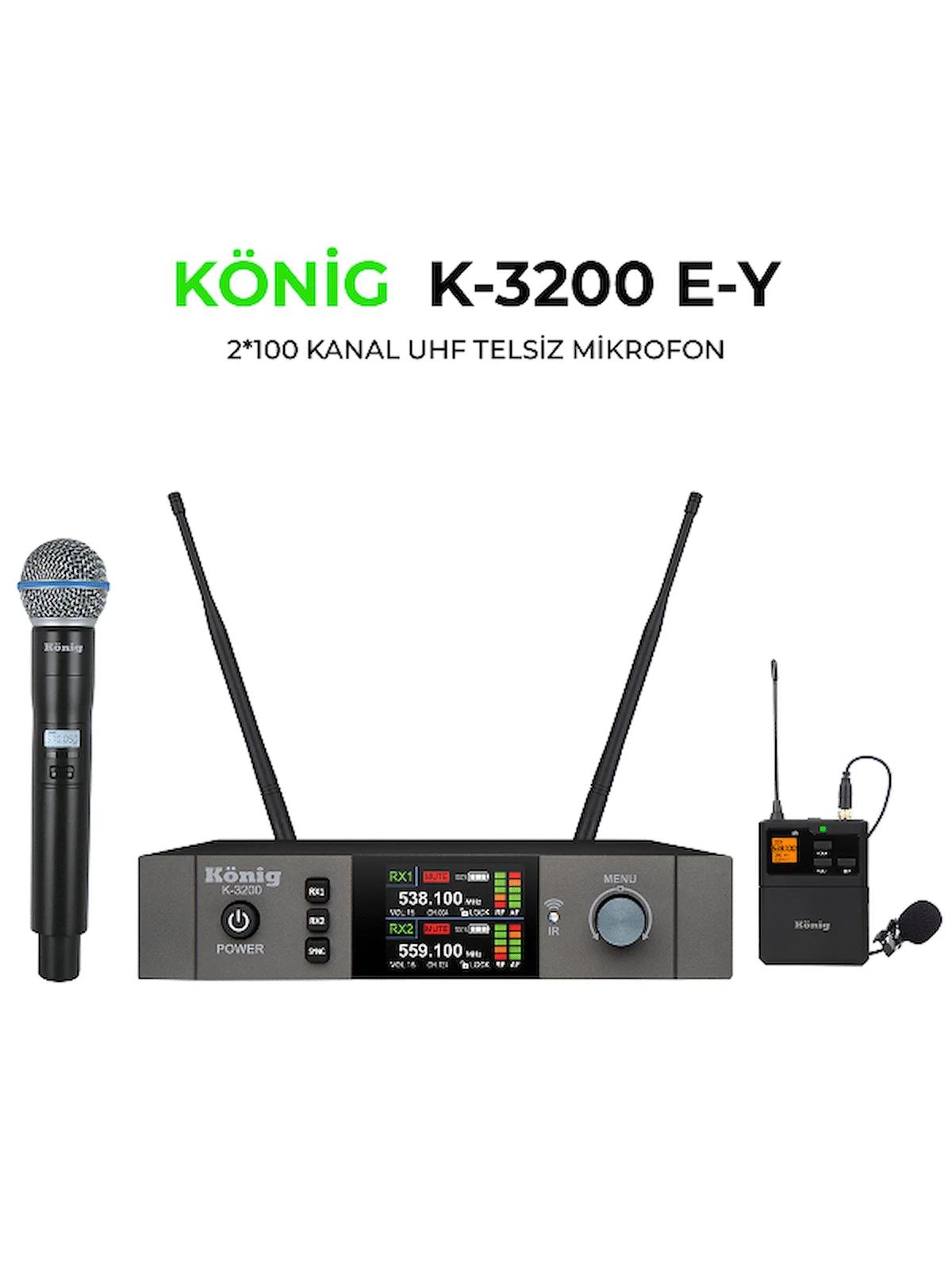 König K-3200 El-Yaka Uhf Telsiz Mikrofon