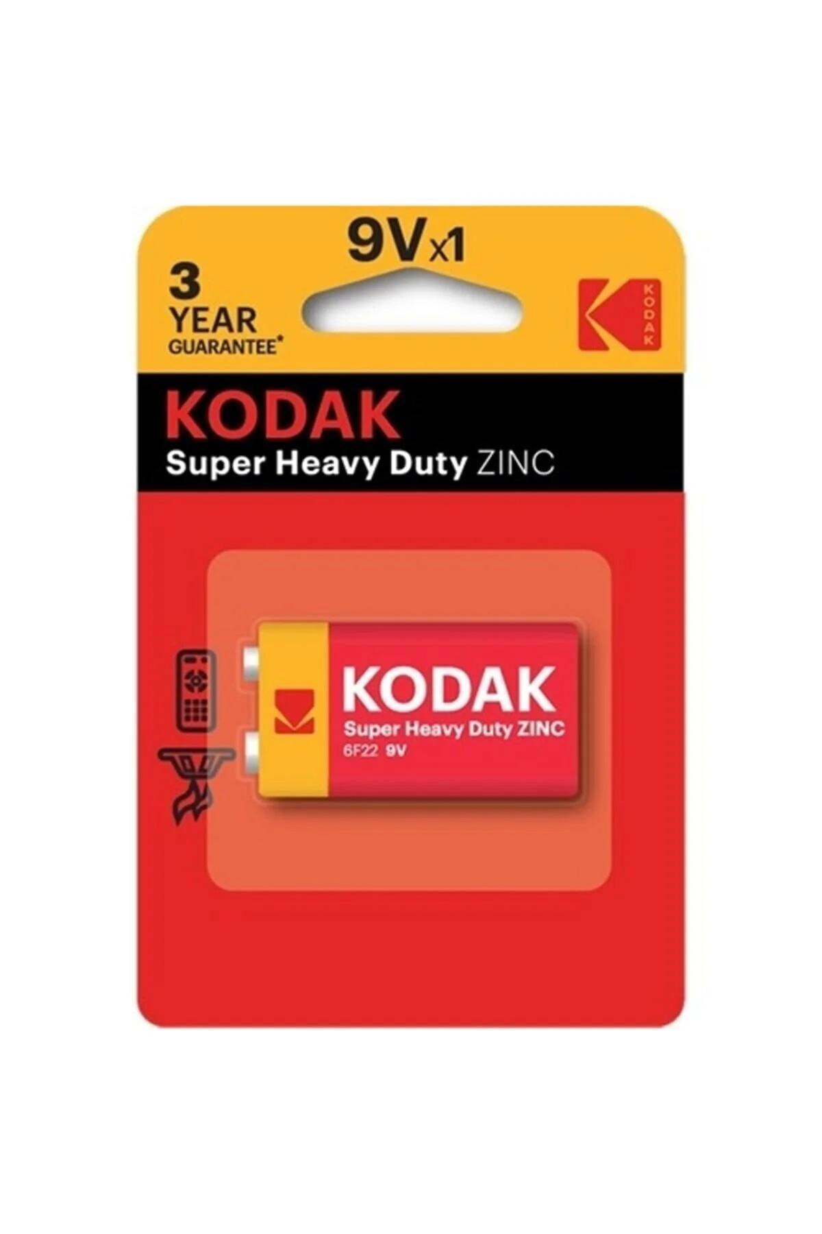 Kodak 9 Volt Çinko Karbon Blister Pil Extra Heavy Duty K9VHZ-1