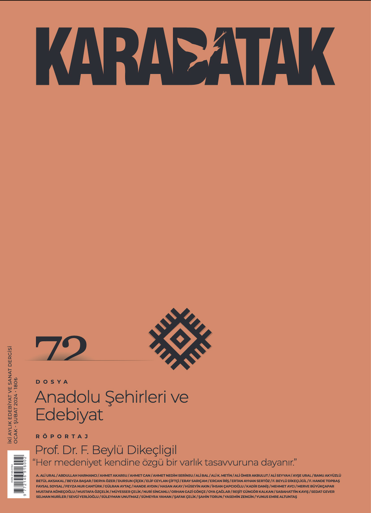 Karabatak Dergi 72.Sayı Ocak-Şubat 2024