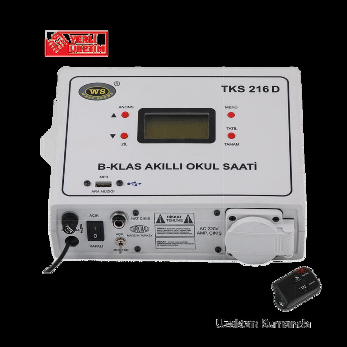 WEST SOUND TKS 216 D AKILLI OKUL ZİL SAATİ