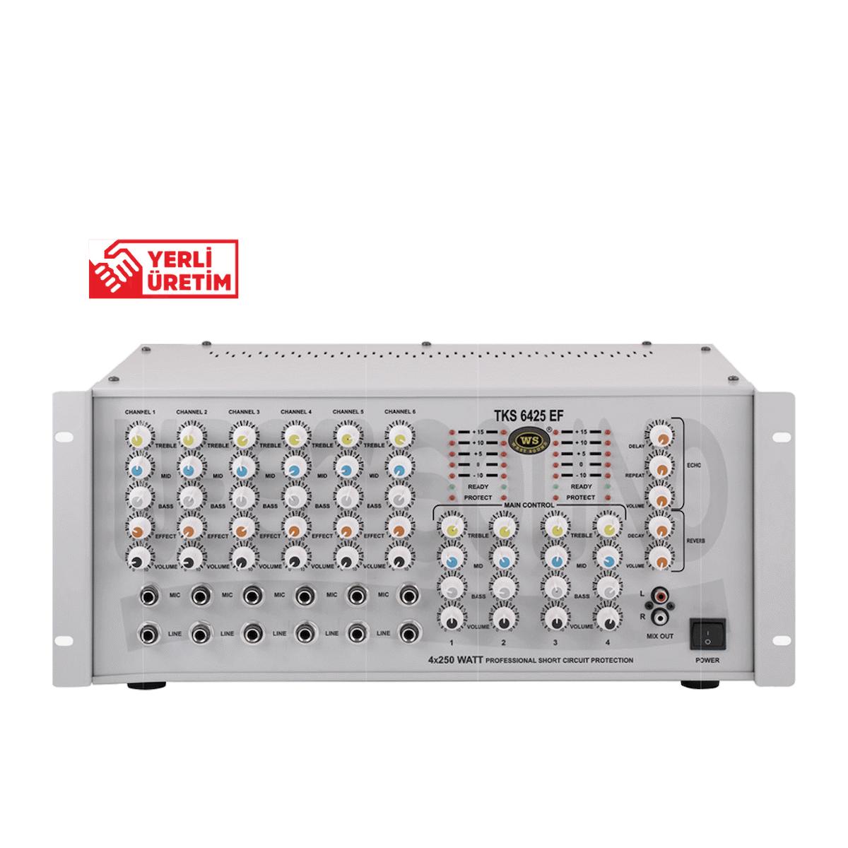 WEST SOUND TKS 6425 EF QUADRO MİKSER AMPLİFİKATÖR