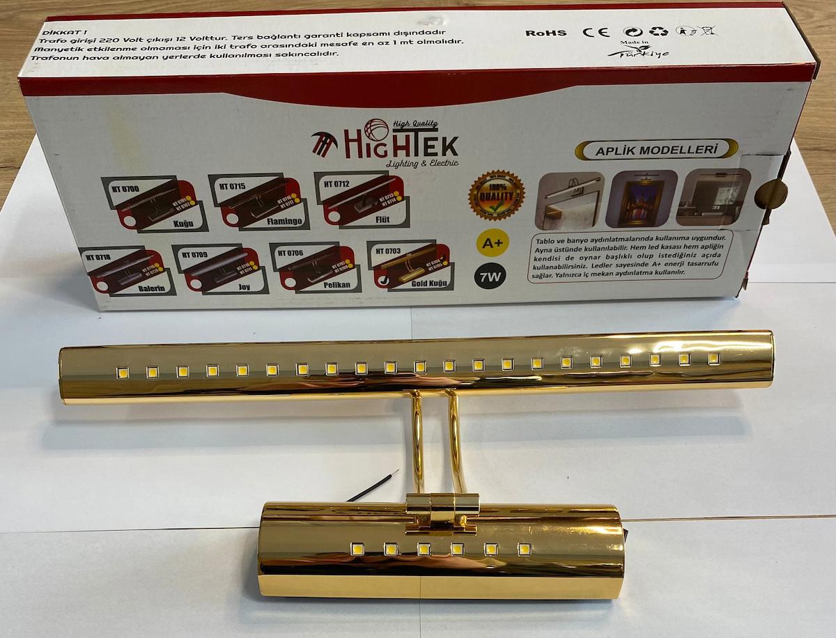 7W GOLD FLÜT LED APLİK