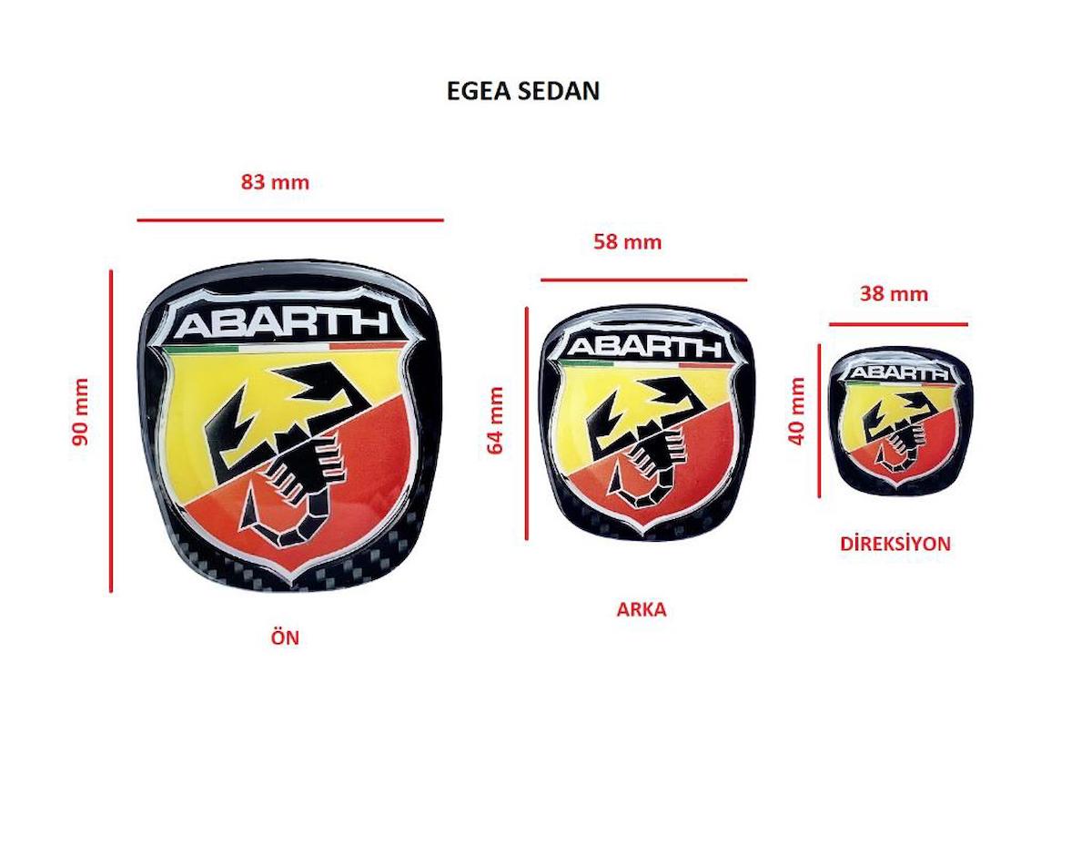 Egea Sedan Abarth Logo Takım Set