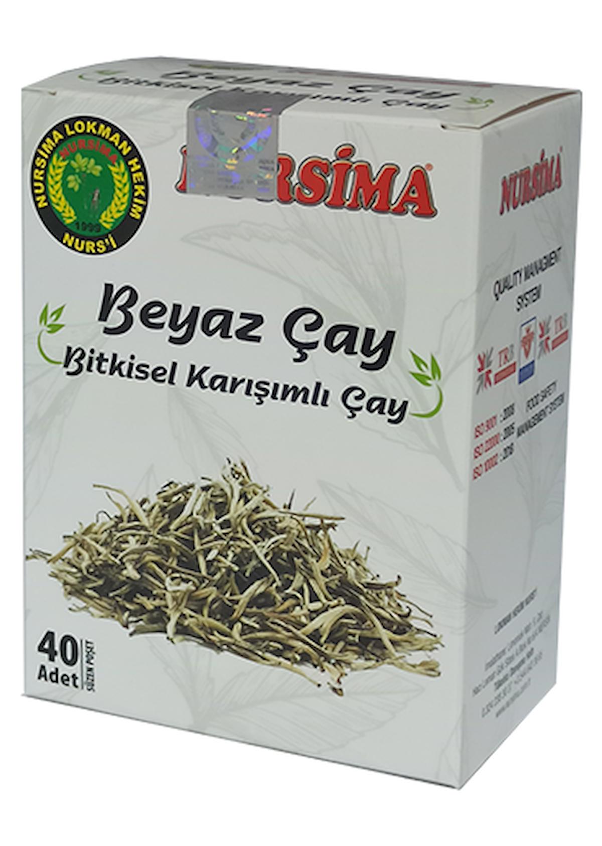 Beyaz Çay Bitkisel Karışımlı Çay 40 'lı Süzen Poşet