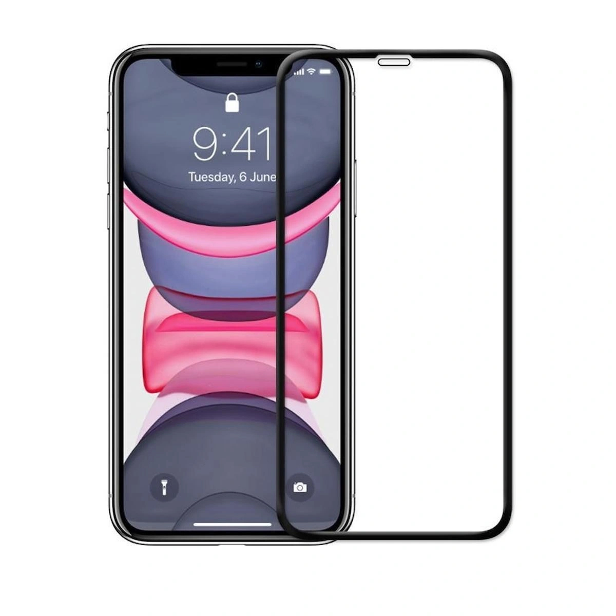 İphone 11 Pro İle Uyumlu Kırılmaz Cam 9D Tam Kapatan Süper Glass