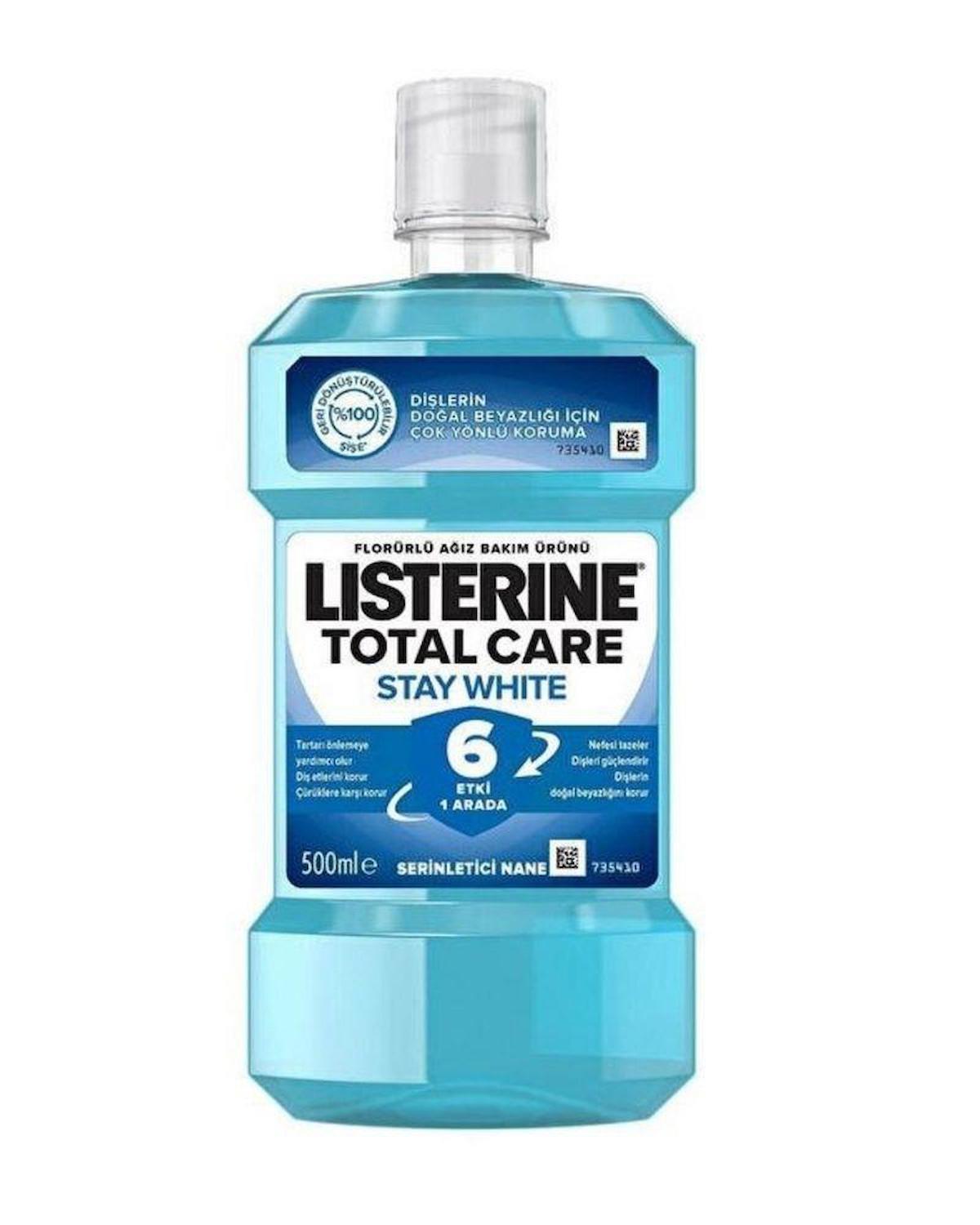 Listerine Ağız Bakım Suyu Stay White 500 ml