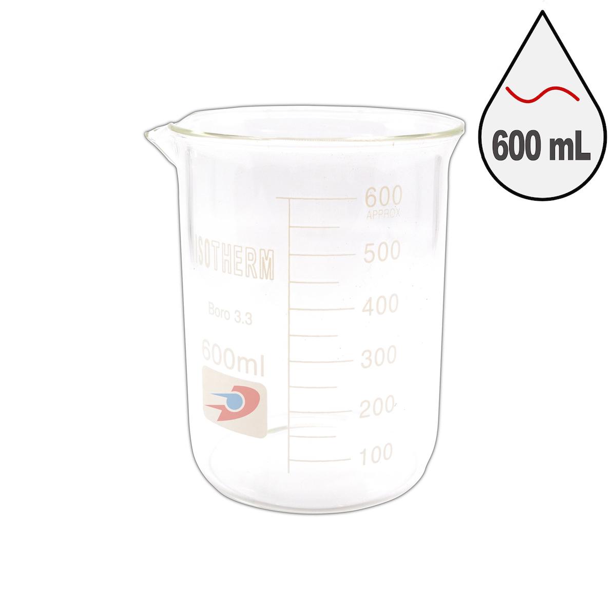 Dolar Kimya Cam Beher (Isotherm) | Kısa Form | 600 ml