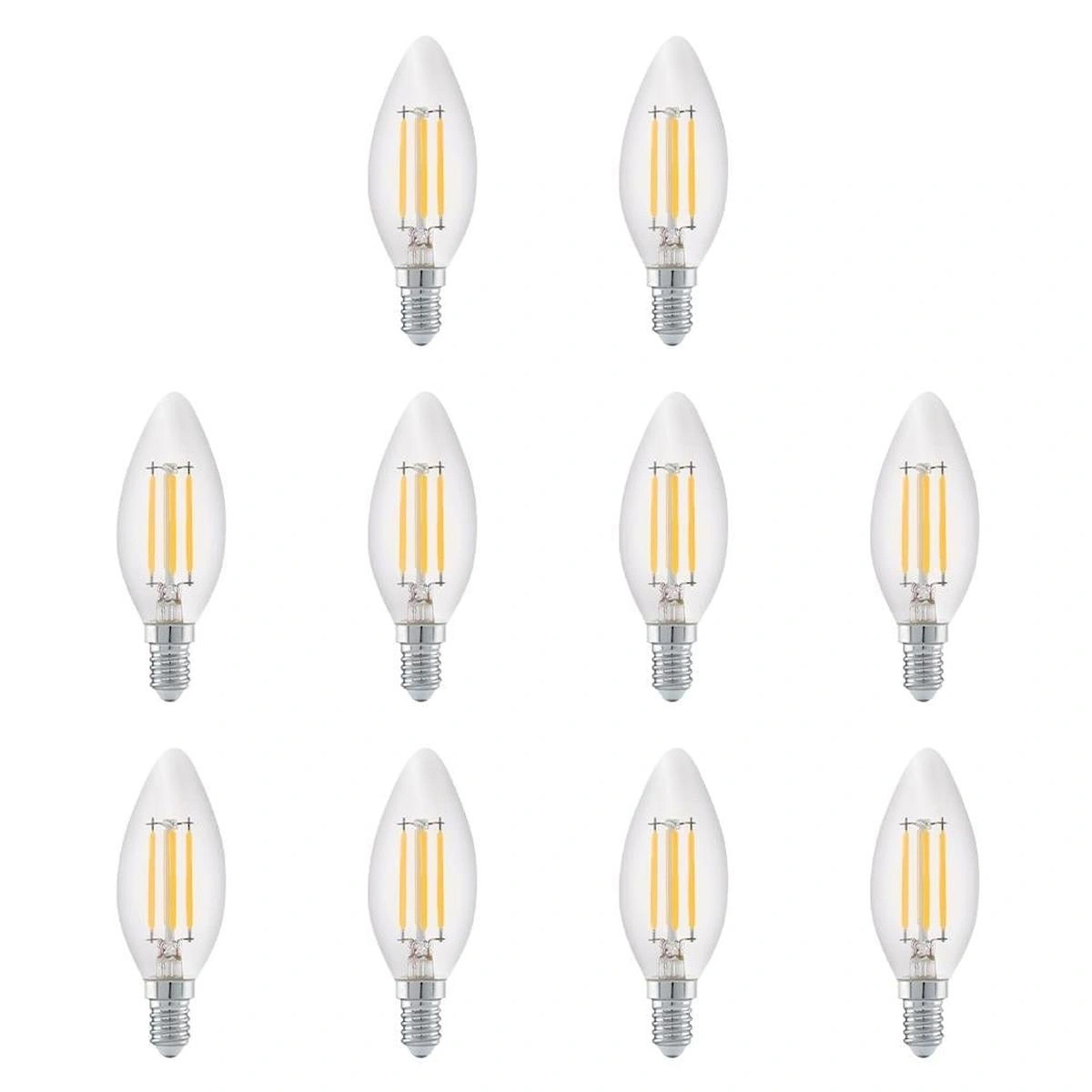 Led Lamp 4W 220V E14 C35 LED Mum Ampul 10'lu Paket