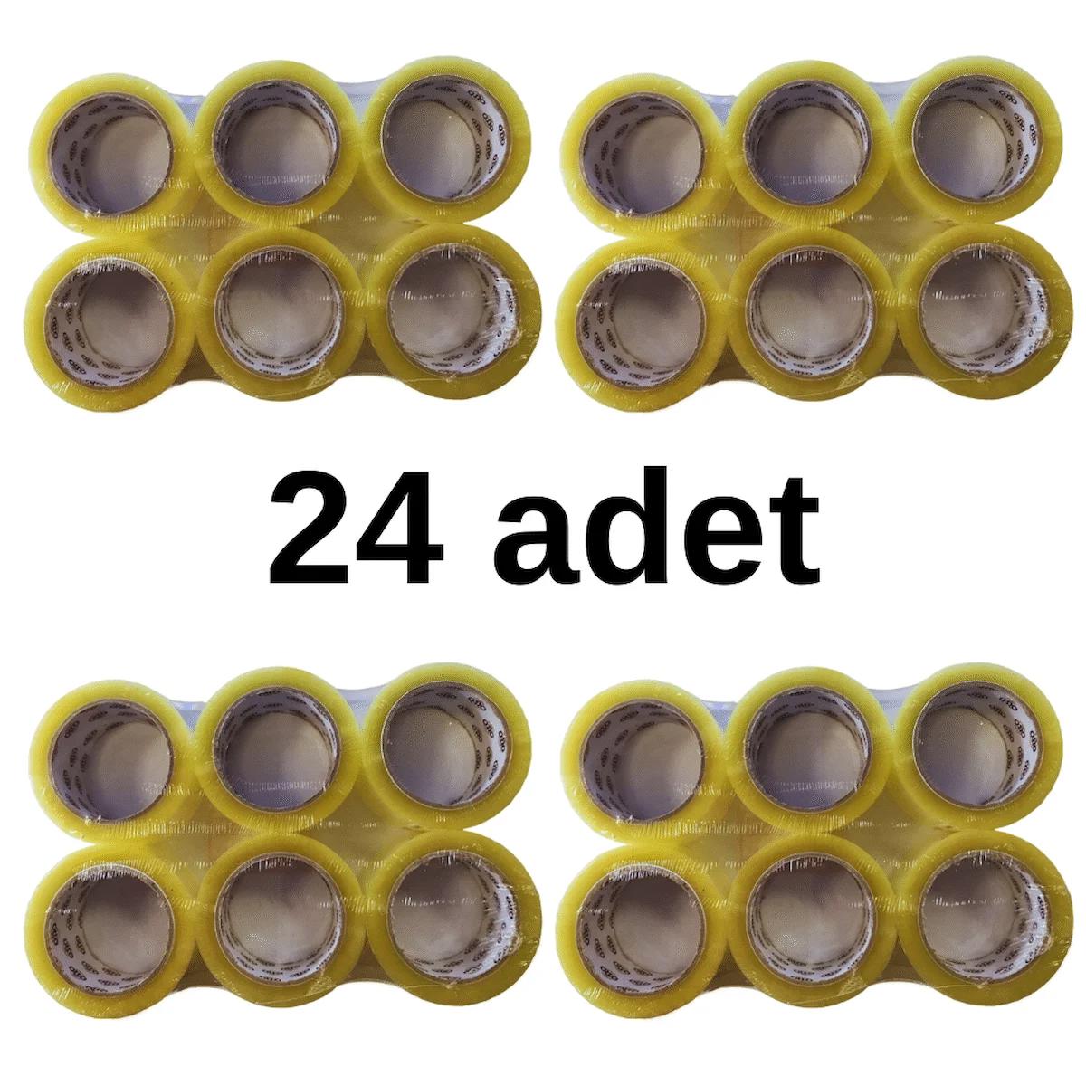 LOREX 24 adet Koli Bandı Şeffaf Akrilik 45 mm * 100 metre