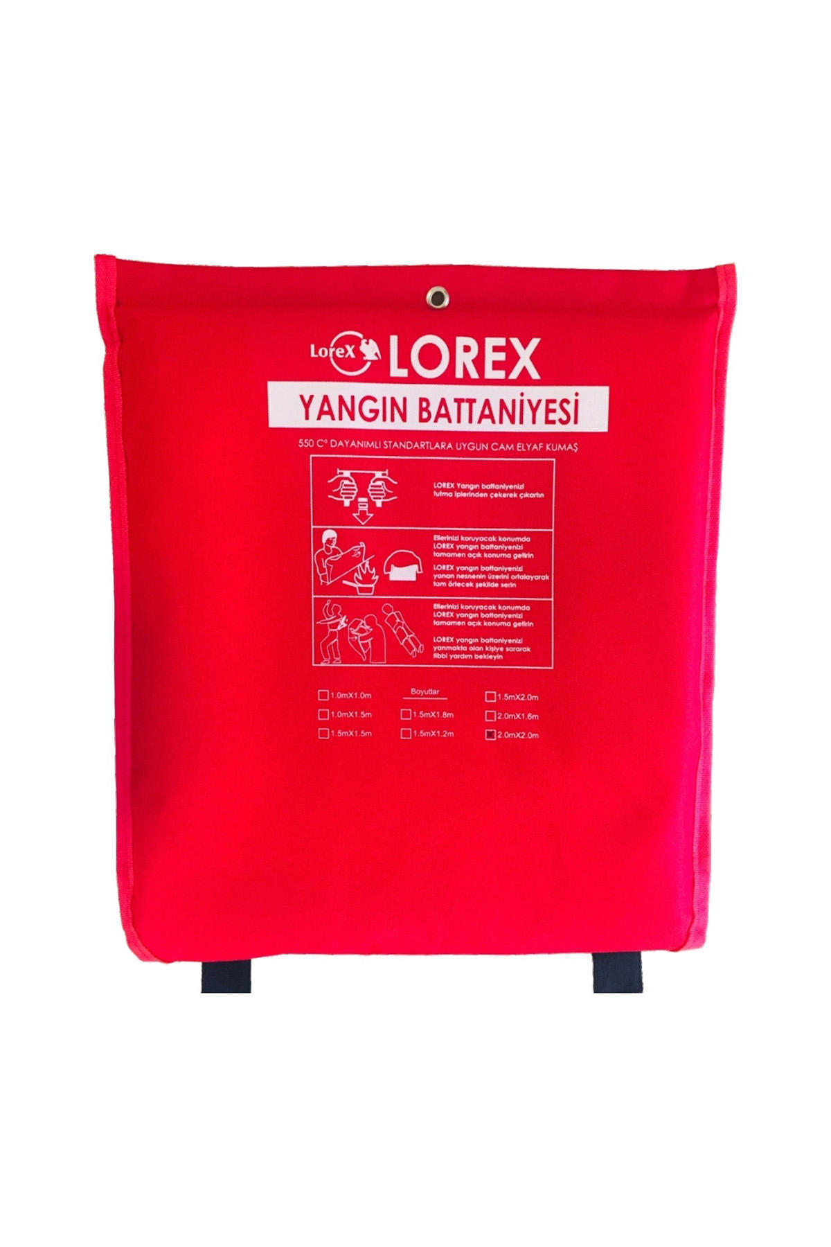 LOREX LR-2020C 200cm x 200cm Yangın Battaniyesi , Çantalı