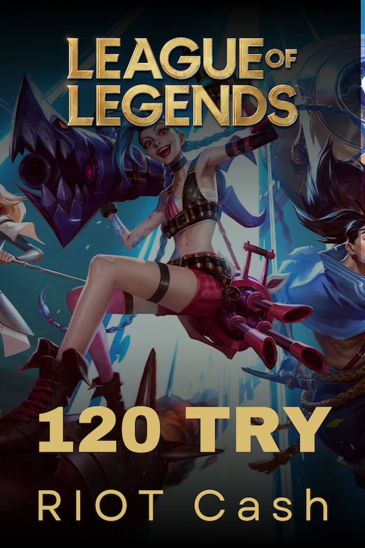 League of Legends 120 TRY RIOT Cash