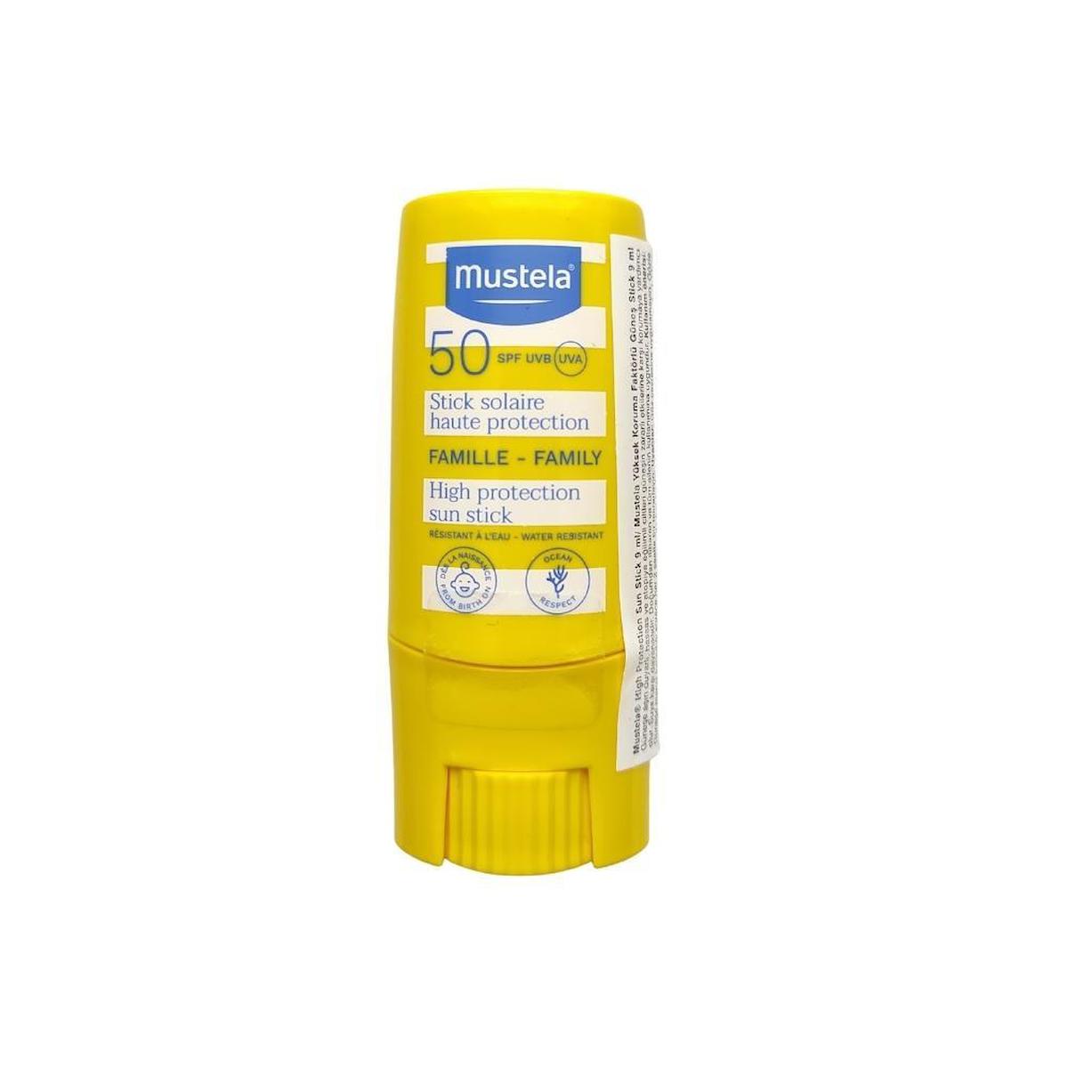 Tüm Aile İçin SPF50 Çok Yüksek Koruma Faktörlü Güneş Stick 9ml