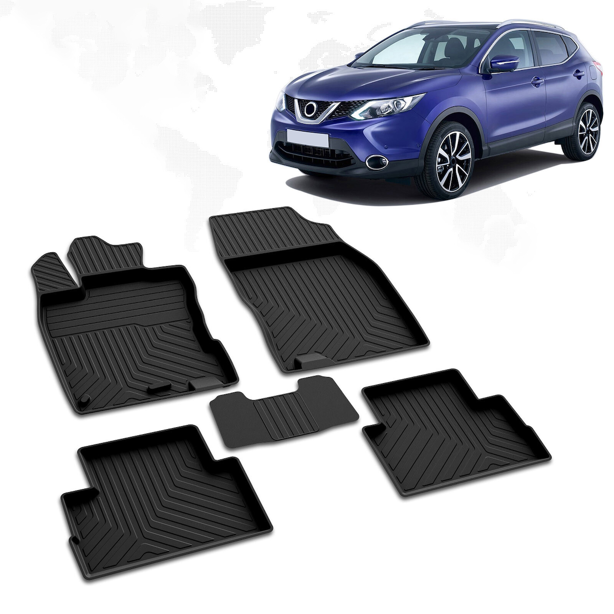 Nissan Qashqai 2 4D Havuzlu Paspas 2014-2021 A+Kalite