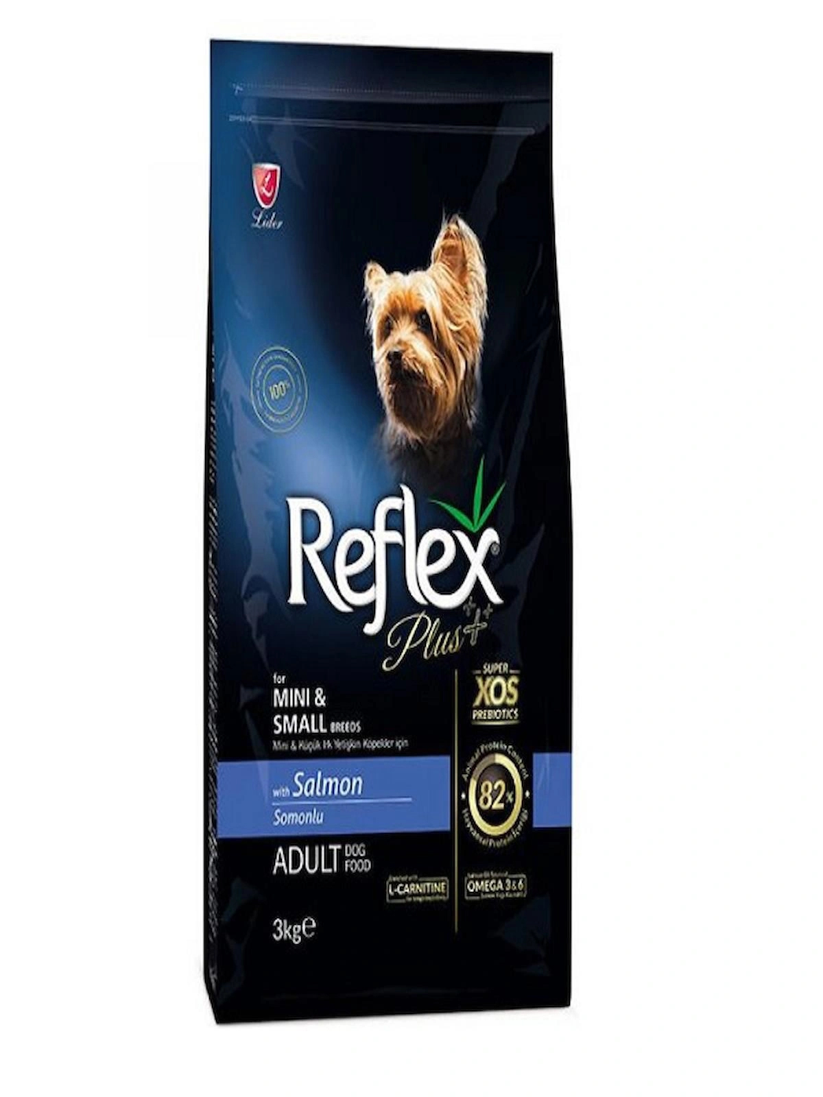 Reflex Plus Mini Ve Küçük Irk Yetişkin Köpekler Için Somonlu Köpek Maması 3 Kg