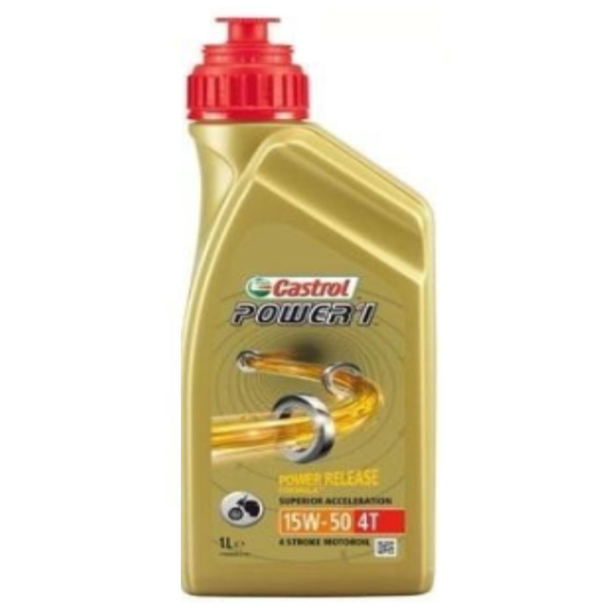 Castrol Power 1 4T 15W-50 Yarı Sentetik Motor Yağı 1 Litre