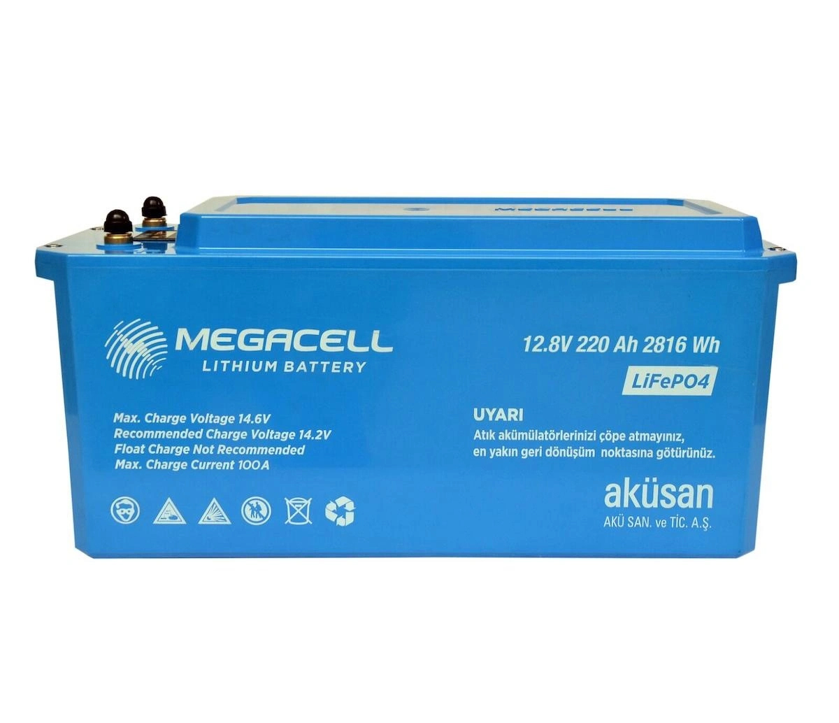 MEGACELL 12.8 V 220 Ah Lityum Akü