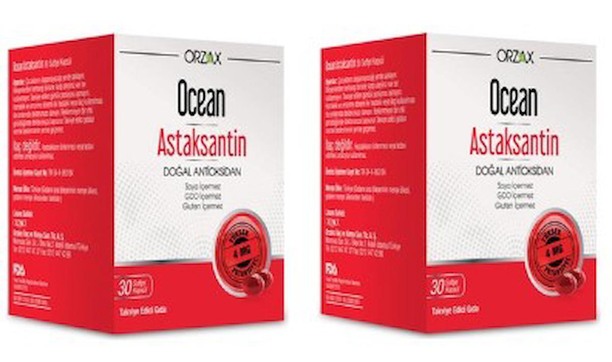 Ocean Astaksantin 30 Kapsül 2 Adet