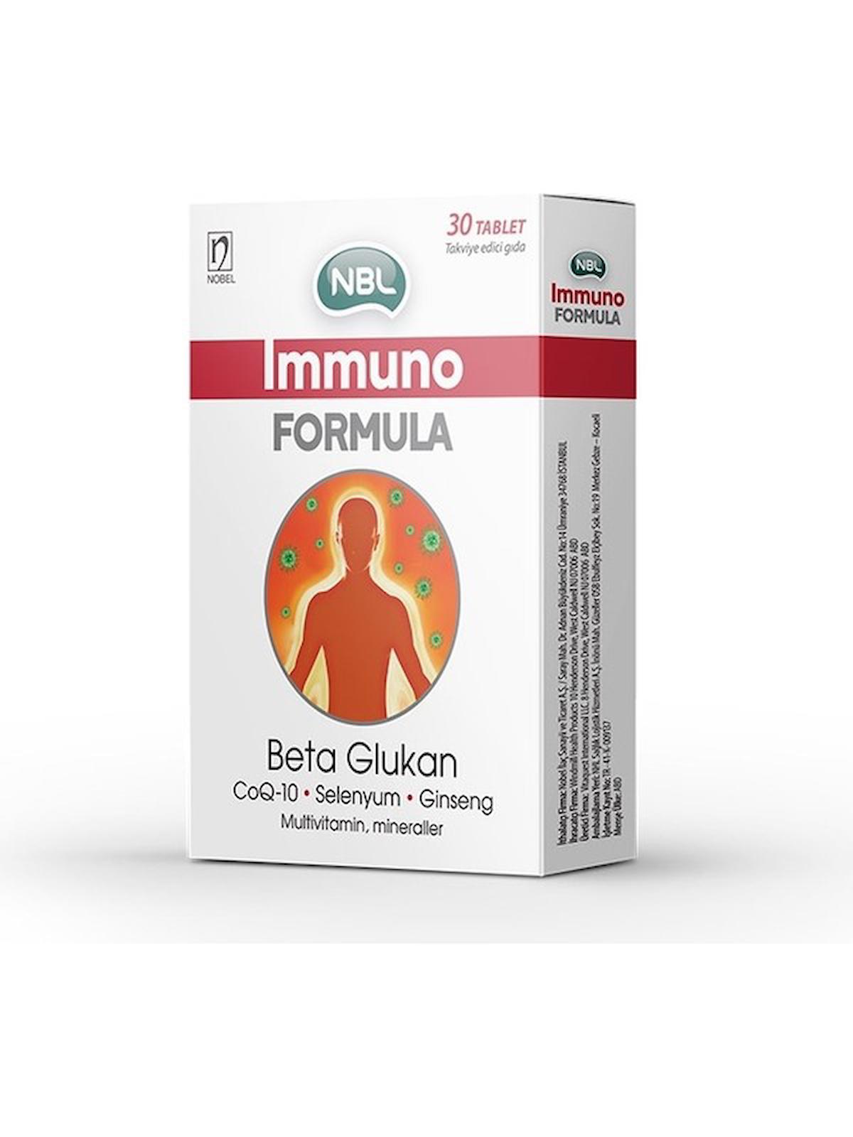 Nbl Immuno Formula Selenyum Beta Glukan 30 Tablet 3 Adet