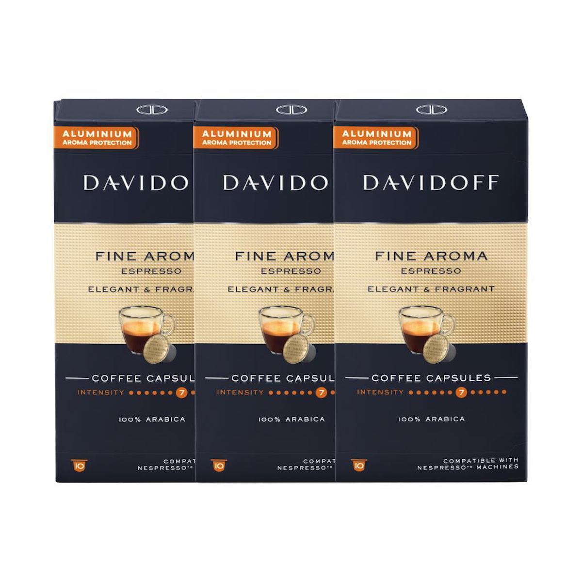 Davidoff Fıne Aroma Espresso Elegant & Fragrant Aluminium Kapsül Kahve 10'lu