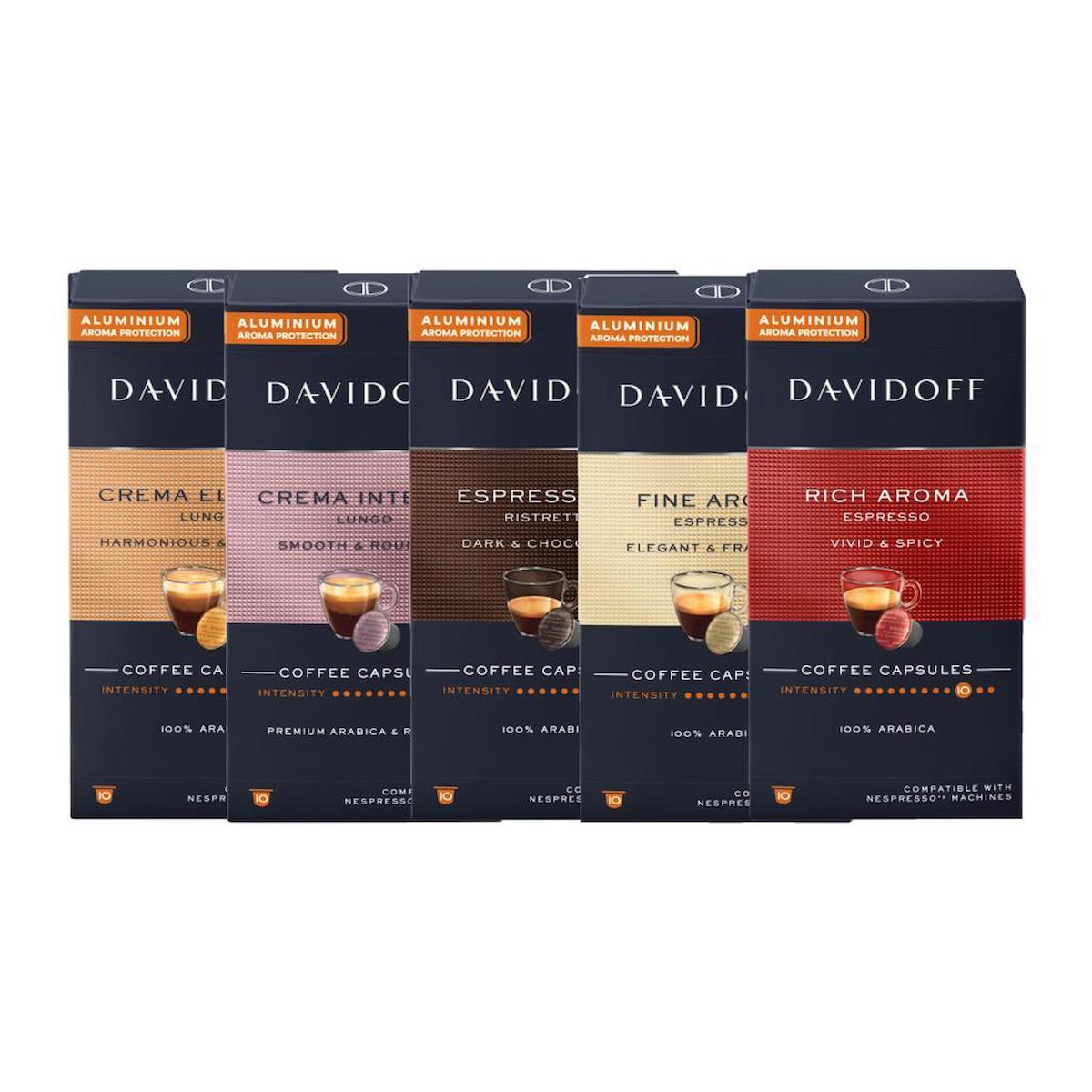 Tchibo Davidoff 5x10 Kapsül Kahve (Nespresso Uyumlu)