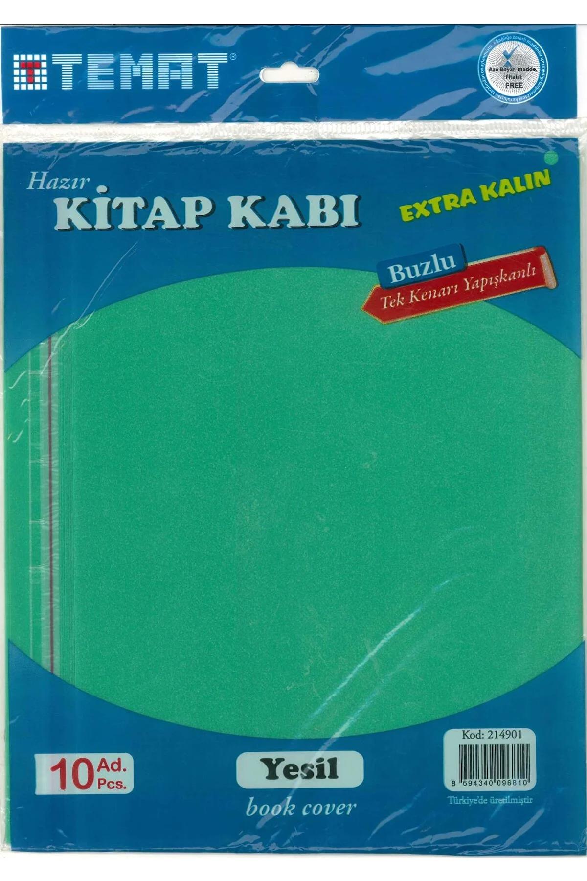 Hazır Kitap Kaplığı Buzlu Yeşil 10 Adet