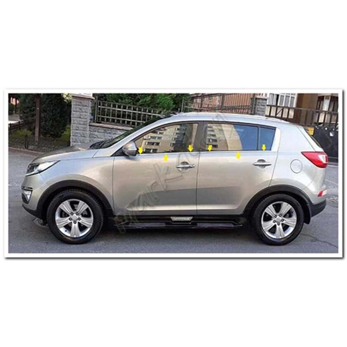 Markadan Kia Sportage Krom Cam Çıtası 2010-2015 4 Parça Paslanmaz Çelik