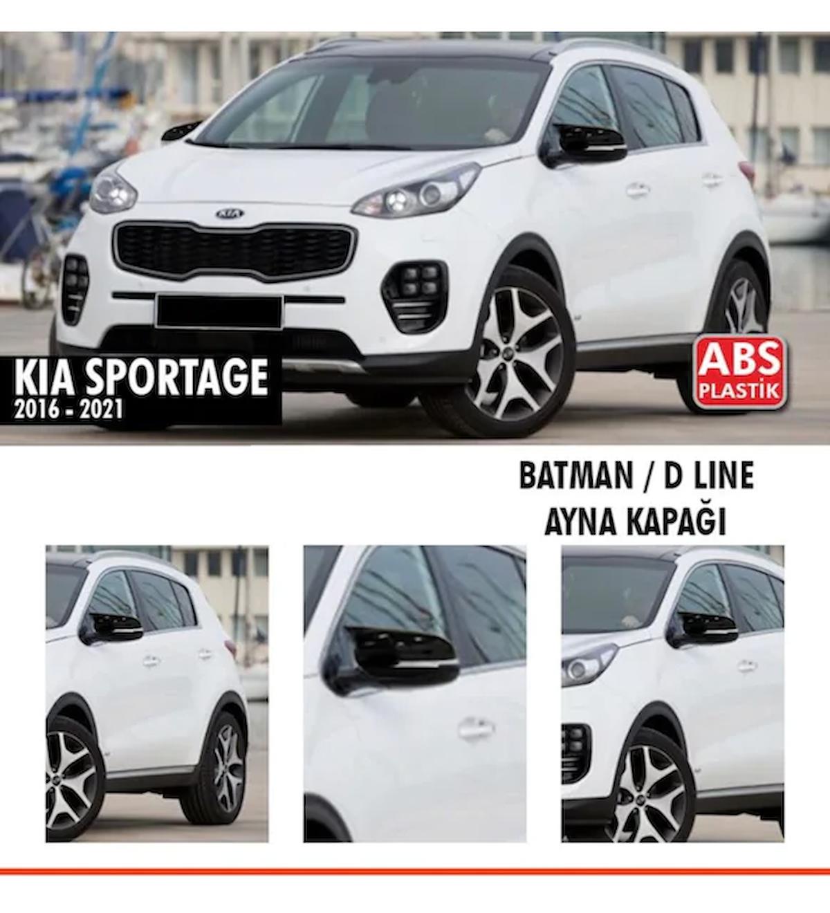 Kia Sportage Batman Yarasa Ayna Kapağı Sinyalli Piano Black 2016 - 2021