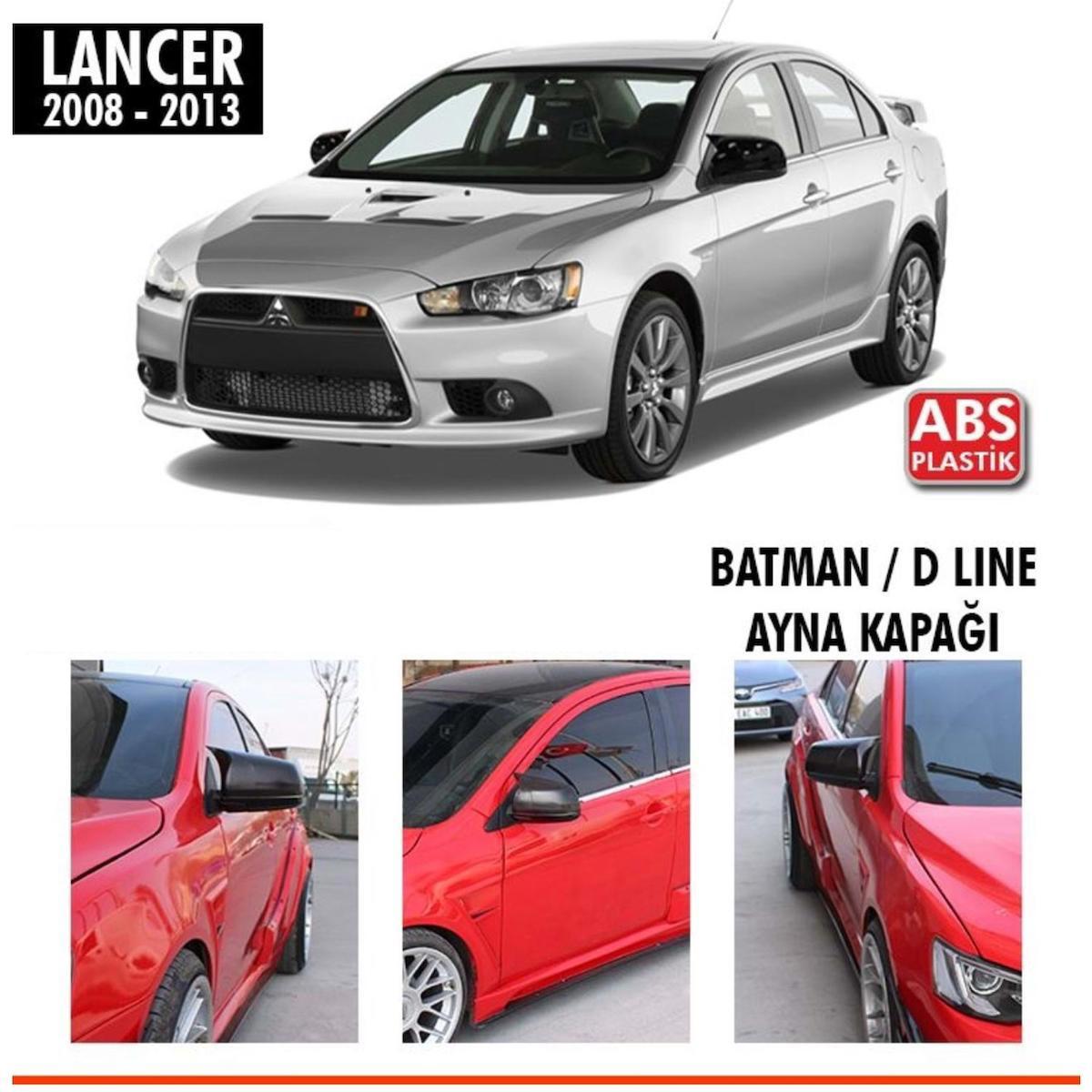 Mitsubishi Lancer Yarasa Batman Ayna Kapağı Parlak Siyah 2008-13