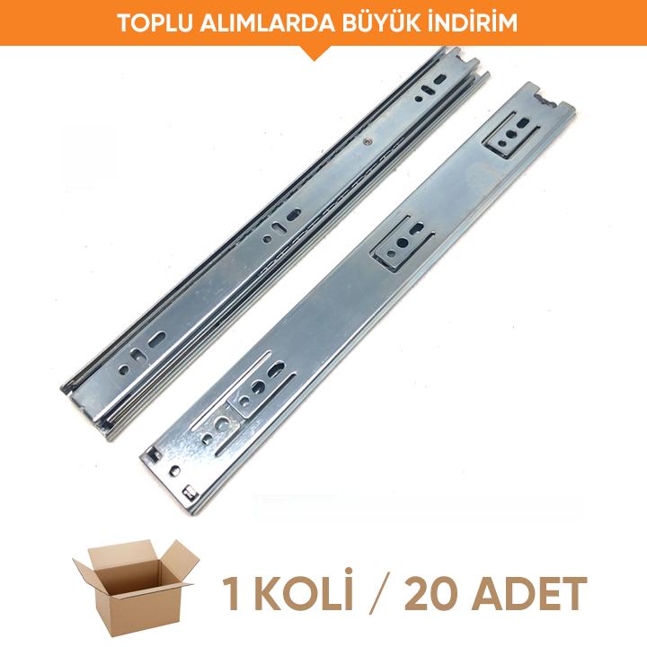 Minnes Teleskopik Bilyalı Ray 36x400 (1 Koli - 20 Adet)