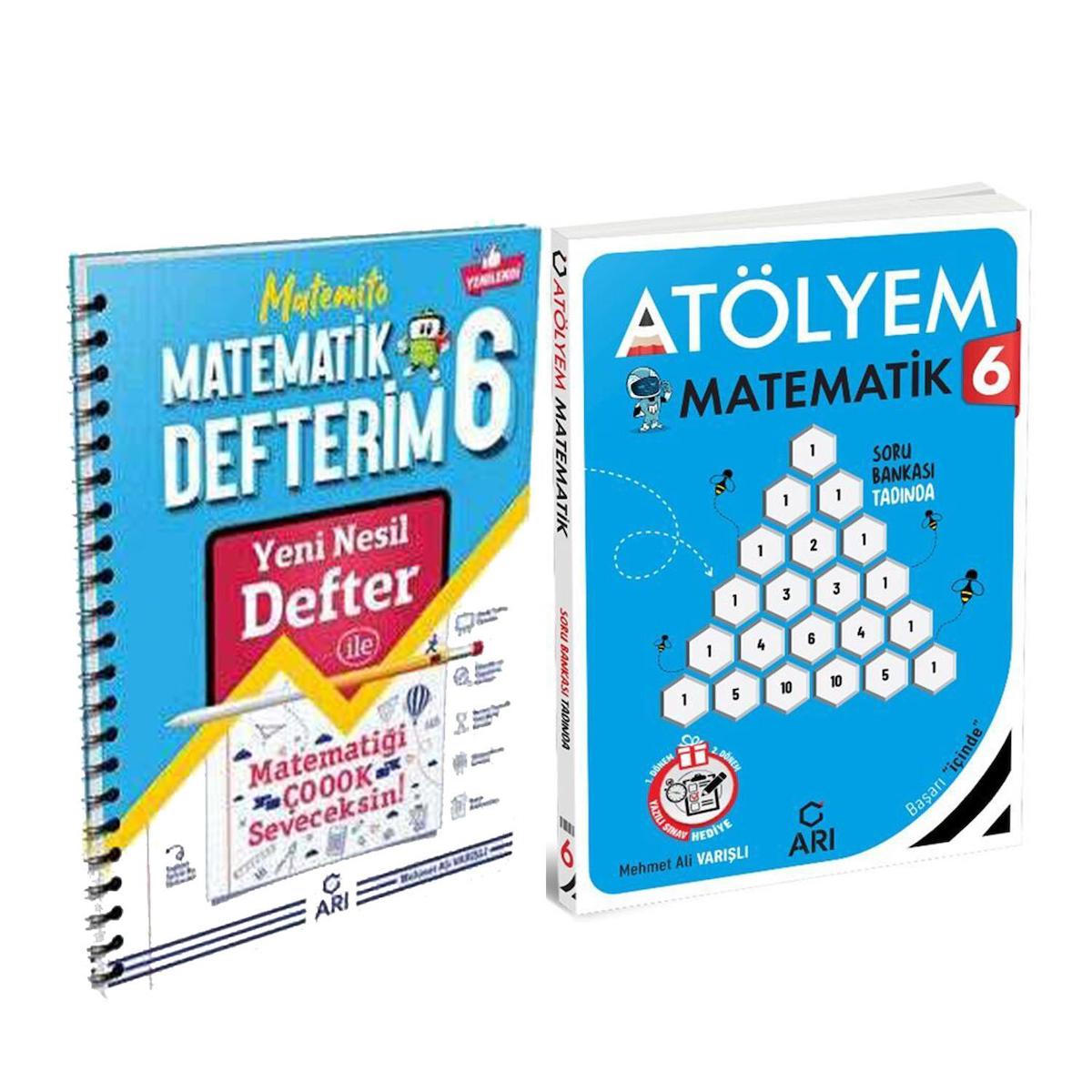 Arı Yayınları 6.Sınıf Matematik Akıllı Defter ve Atölyem Seti 2 Kitap