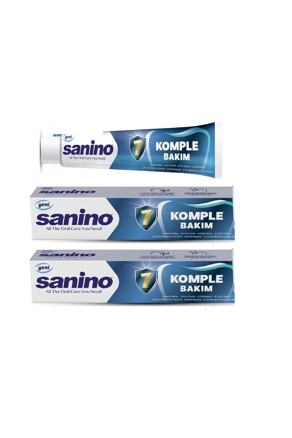 Komple Bakım Sanino Diş Macunu 2 Adet 75 Ml - Günlük Koruma YENİLENMİŞ FORMÜL