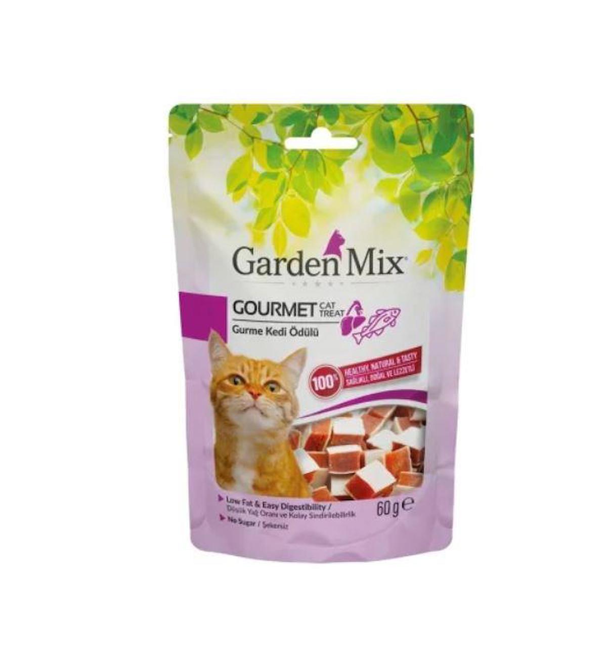 Garden Mix Gurme Karışık Balıklı ve Tavuklu Kedi Ödül Maması 60gr