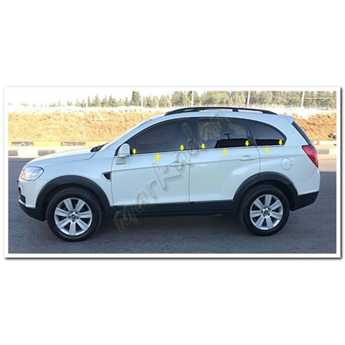 Chevrolet Captiva Krom Cam Çıtası 2007 Sonrası 6 Parça Paslanmaz Çelik