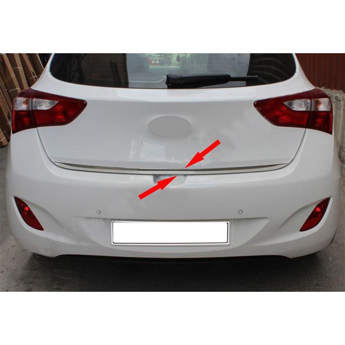 WOC Chrome Hyundai i30 Krom Bagaj Alt Çıta 2012-2017 Paslanmaz Çelik