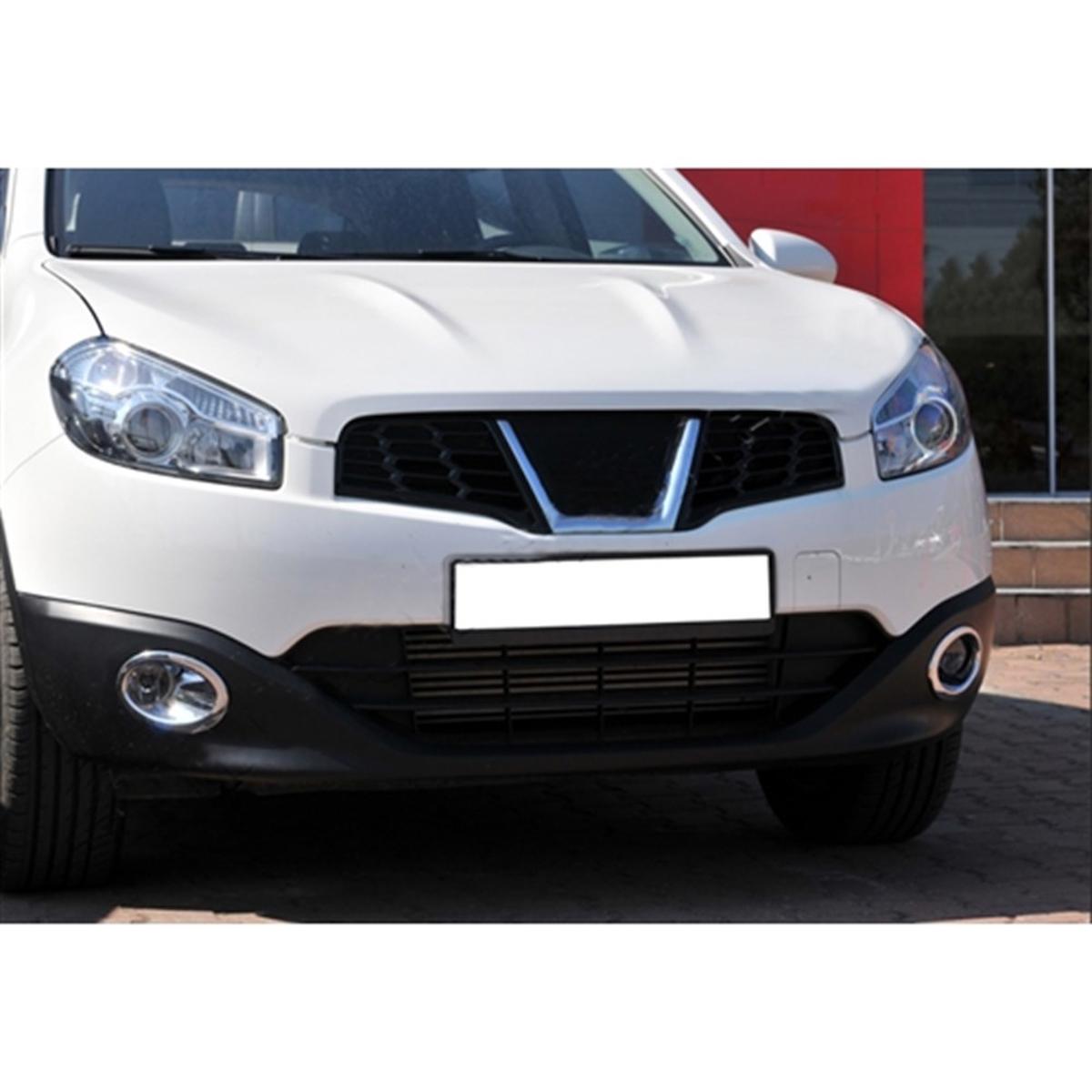 WOC Chrome Nissan Qashqai Krom Sis Farı Çerçevesi 2010-2014 2 Parça Abs Krom