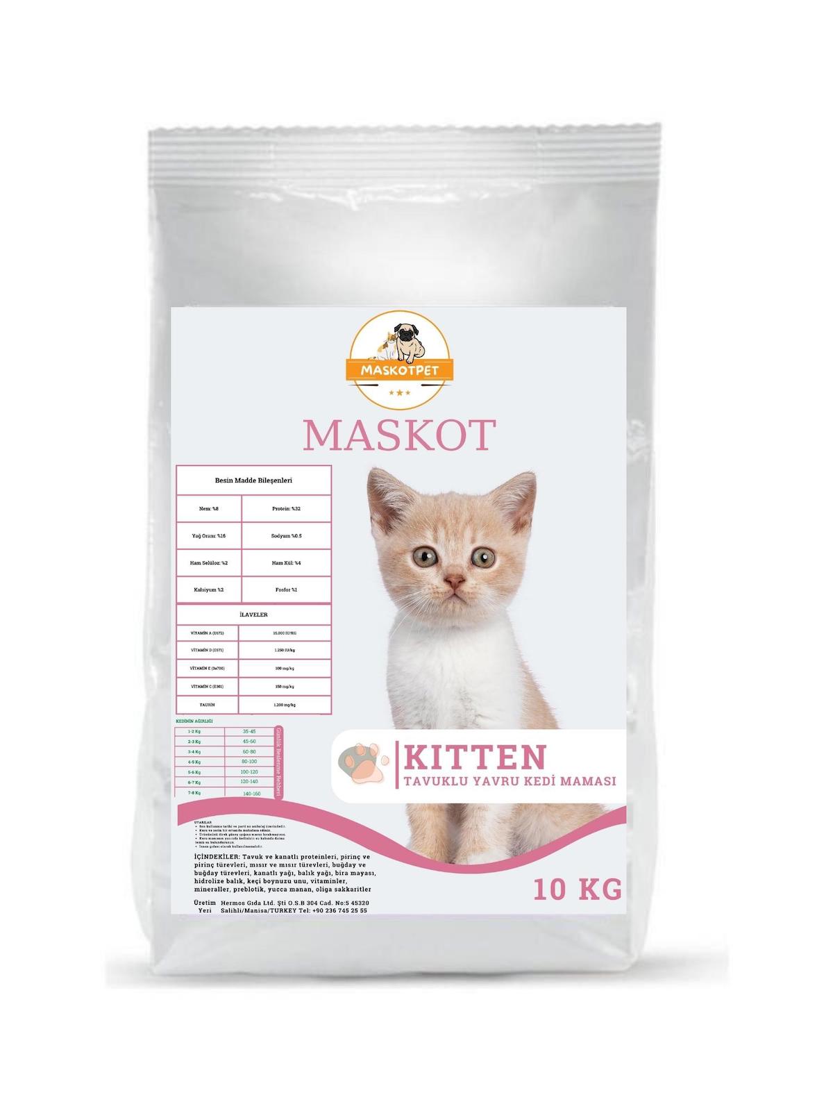 Maskot Kitten Kedi Maması 10 Kg