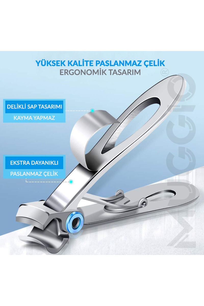 Muggio Geniş Ağızlı Premium Tırnak Makası Ultra Büyük (Kalın,Sert ve Mantarlı Tırnaklar İçin)