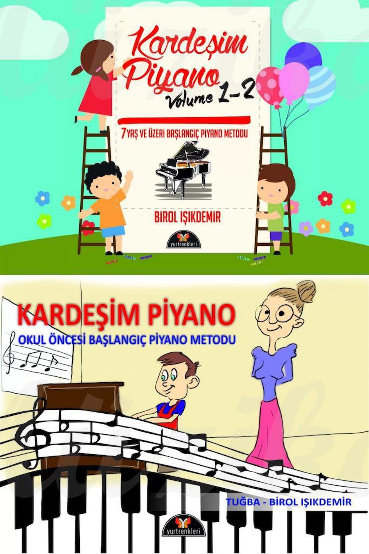 Kardeşim Piyano Okul Öncesi + Kardeşim Piyano 1-2 Ücretsiz Kargo