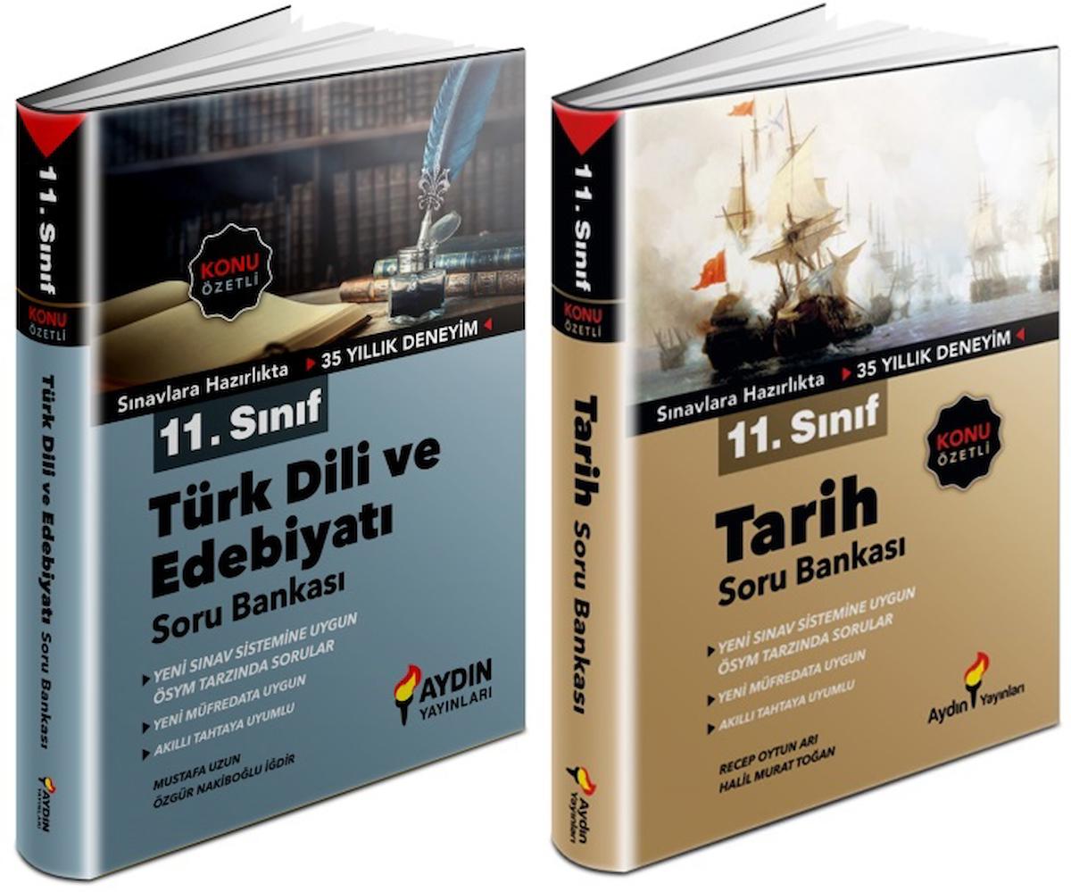 Aydın 11. Sınıf Edebiyat + Tarih Soru Bankası Seti 2 Kitap 2023